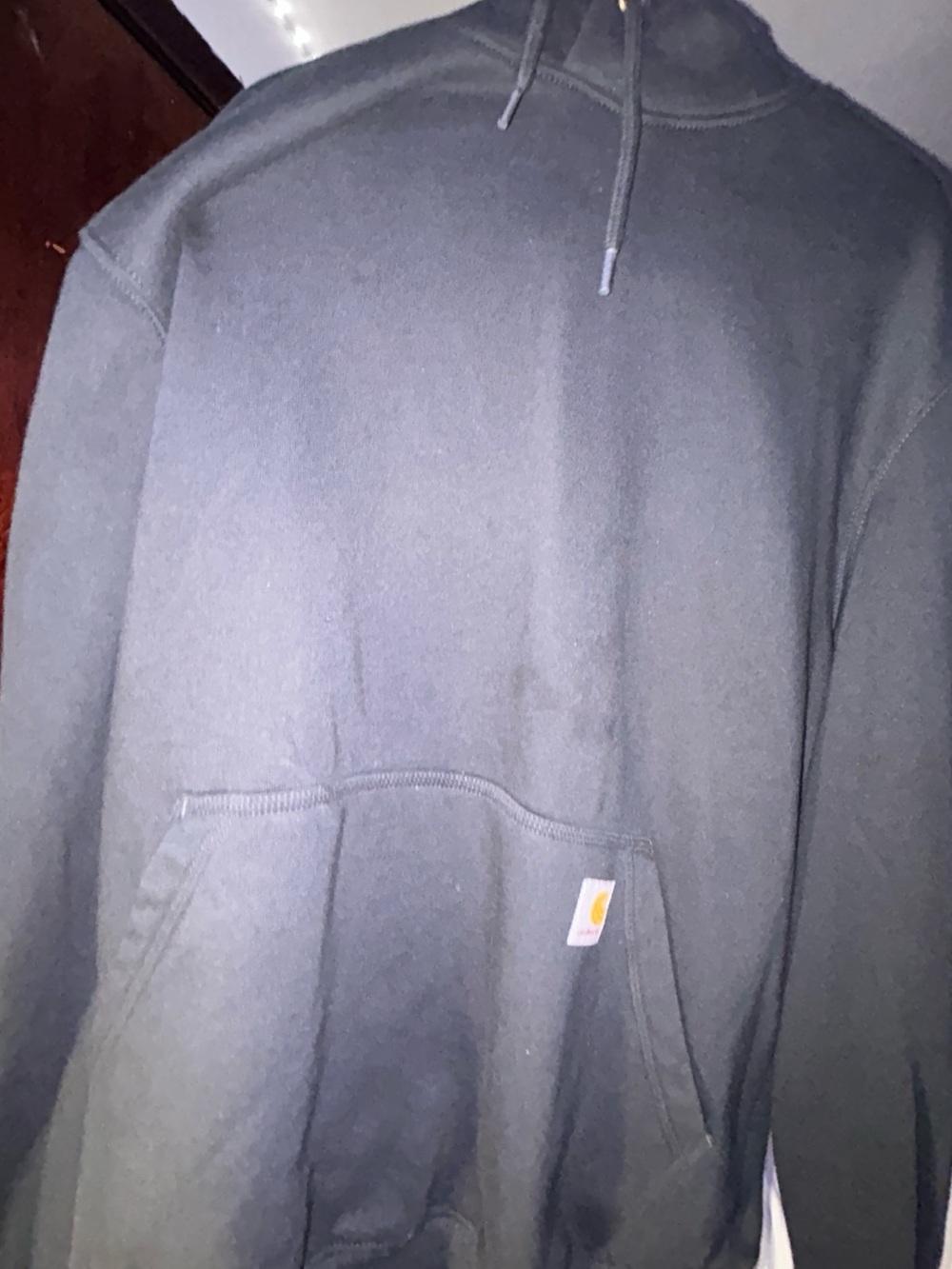 Carhartt Men’s Black Zip-Up Hooded Sweatshirt